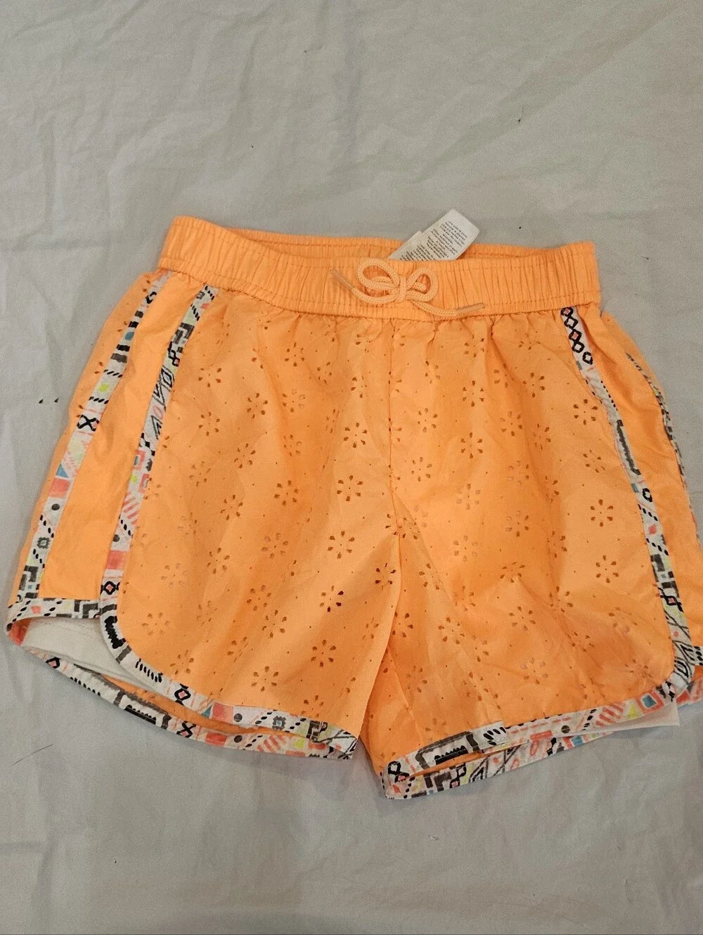 OshKosh Girls Orange Eyelet 2-in-1 Shorts Size 5T